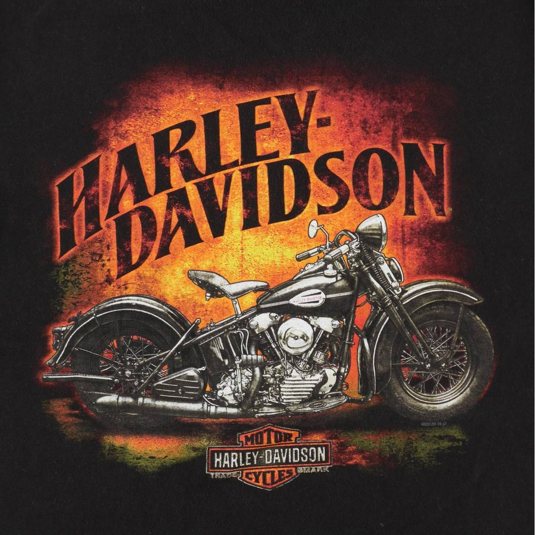 Harley-Davidson Snake Pattern Python Motorcycle T-Shirt, Men's Size M (approx.) cotton black type Vintage Second Hand