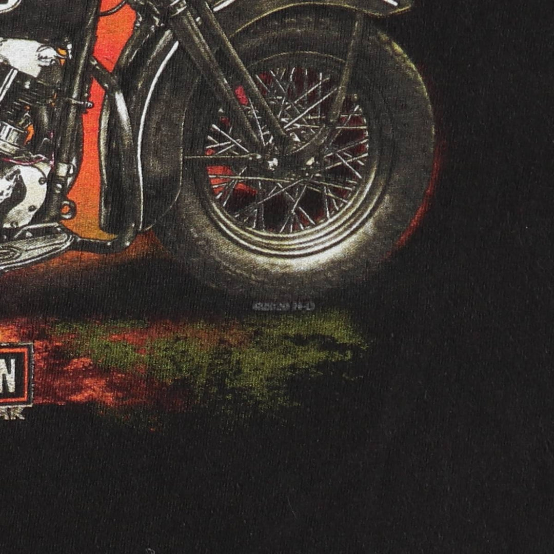 Harley-Davidson Snake Pattern Python Motorcycle T-Shirt, Men's Size M (approx.) cotton black type Vintage Second Hand