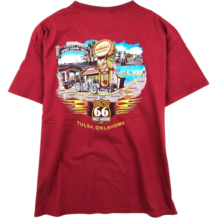 Harley-Davidson Motorcycle Bike T-shirt, Men's XL size unclear burgundy type Vintage Second Hand