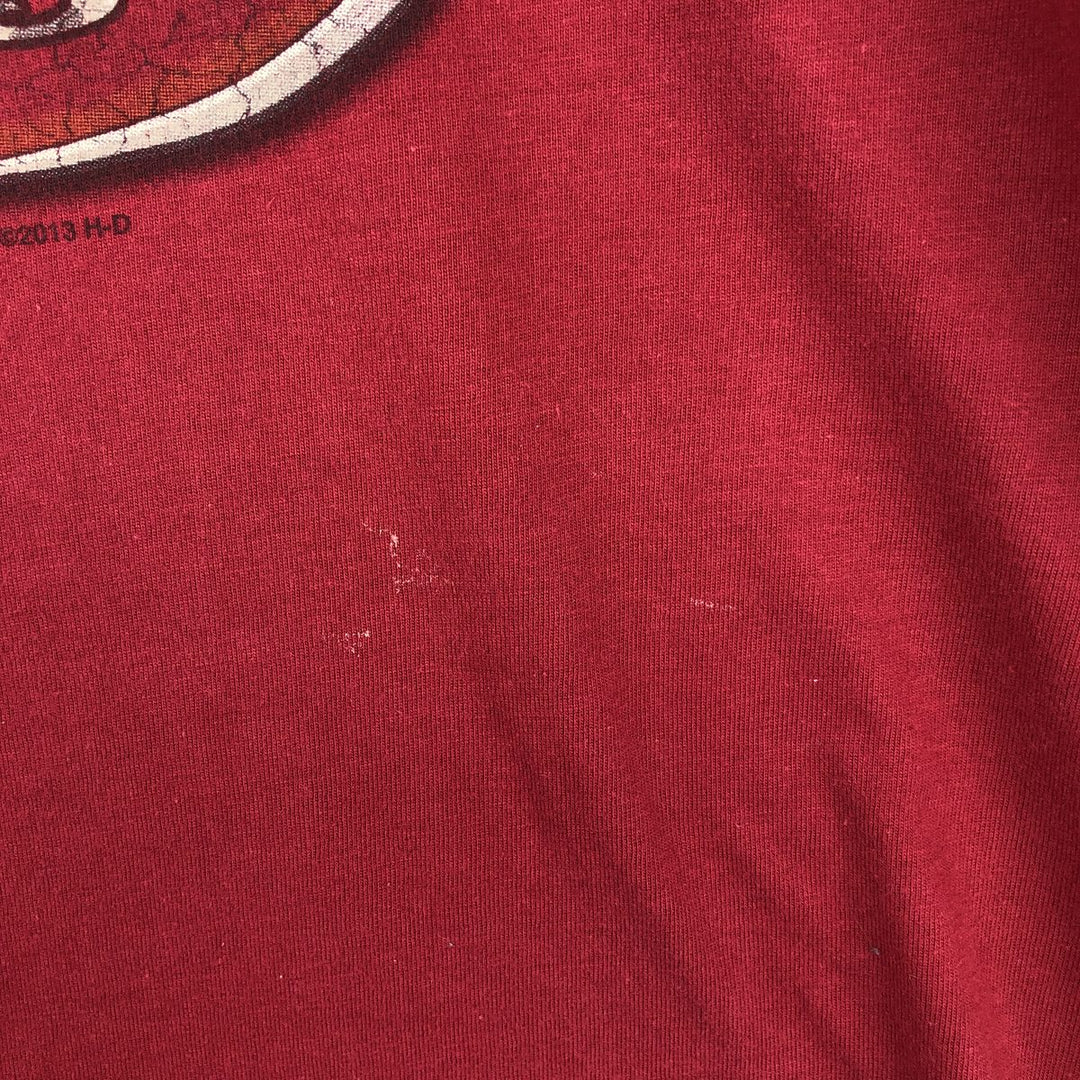 Harley-Davidson Motorcycle Bike T-shirt, Men's XL size unclear burgundy type Vintage Second Hand