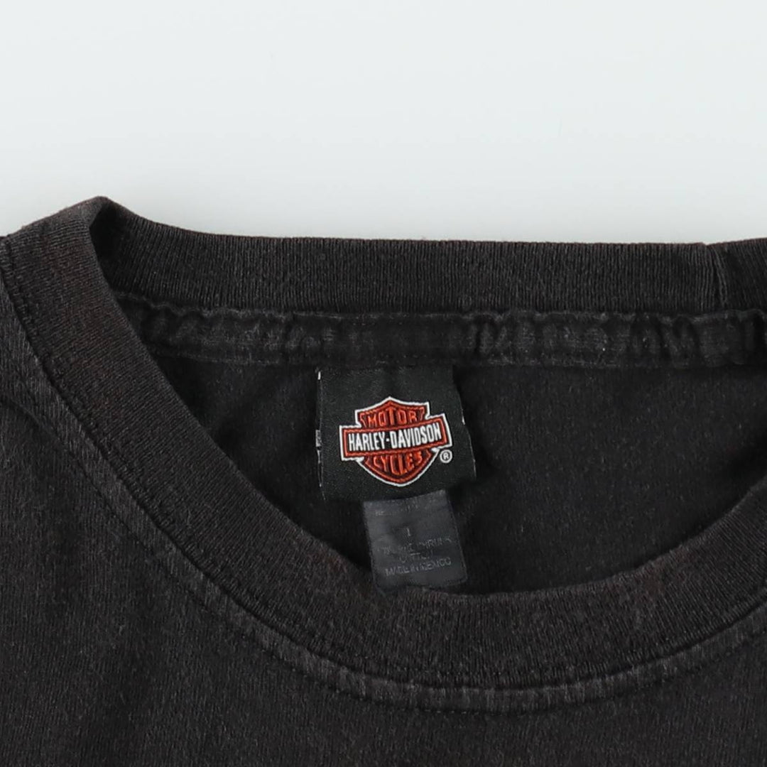 Harley-Davidson Motorcycle Bike T-shirt, Men's Size L cotton black type Vintage Second Hand