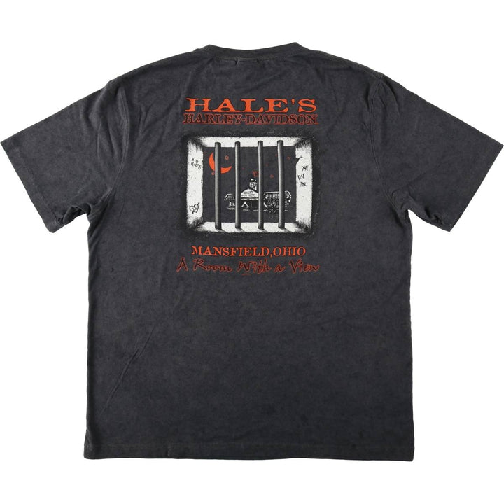 Harley-Davidson Motorcycle Bike T-shirt, Men's XL size cotton Charcoal Vintage Second Hand