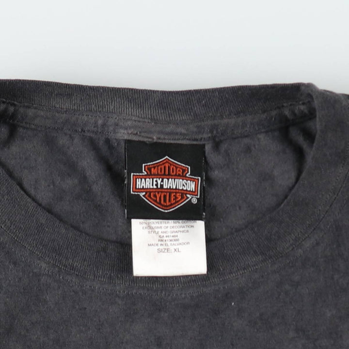 Harley-Davidson Motorcycle Bike T-shirt, Men's XL size cotton Charcoal Vintage Second Hand