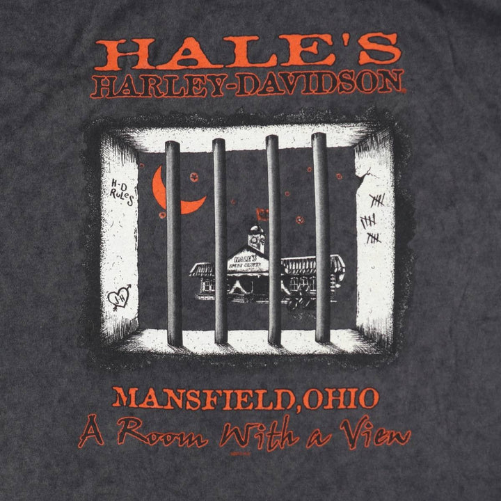 Harley-Davidson Motorcycle Bike T-shirt, Men's XL size cotton Charcoal Vintage Second Hand