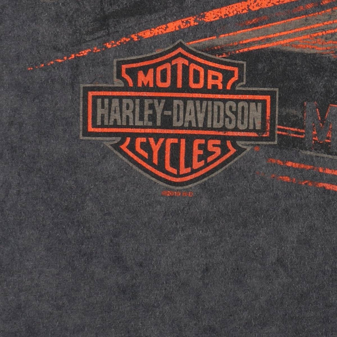 Harley-Davidson Motorcycle Bike T-shirt, Men's XL size cotton Charcoal Vintage Second Hand