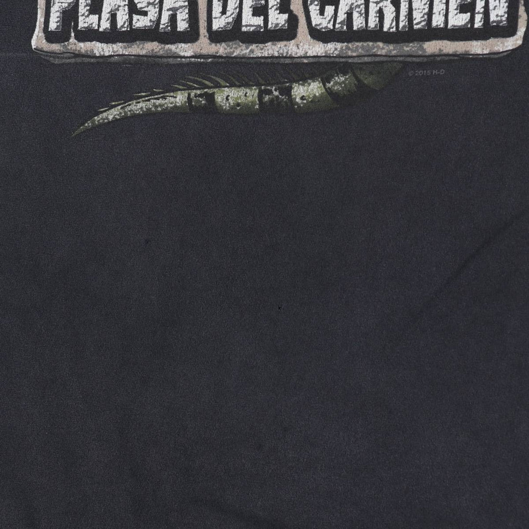 Harley-Davidson Iguana Pattern Motorcycle T-Shirt, Men's Size M (approx.) unclear black type Vintage Second Hand
