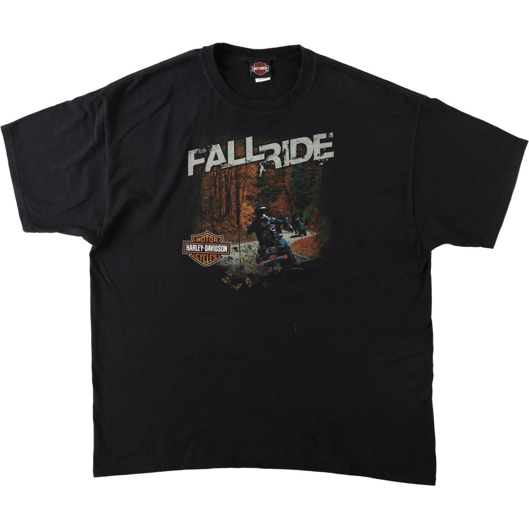 Harley-Davidson Motorcycle Bike T-shirt, Men's XXL cotton black type Vintage Second Hand