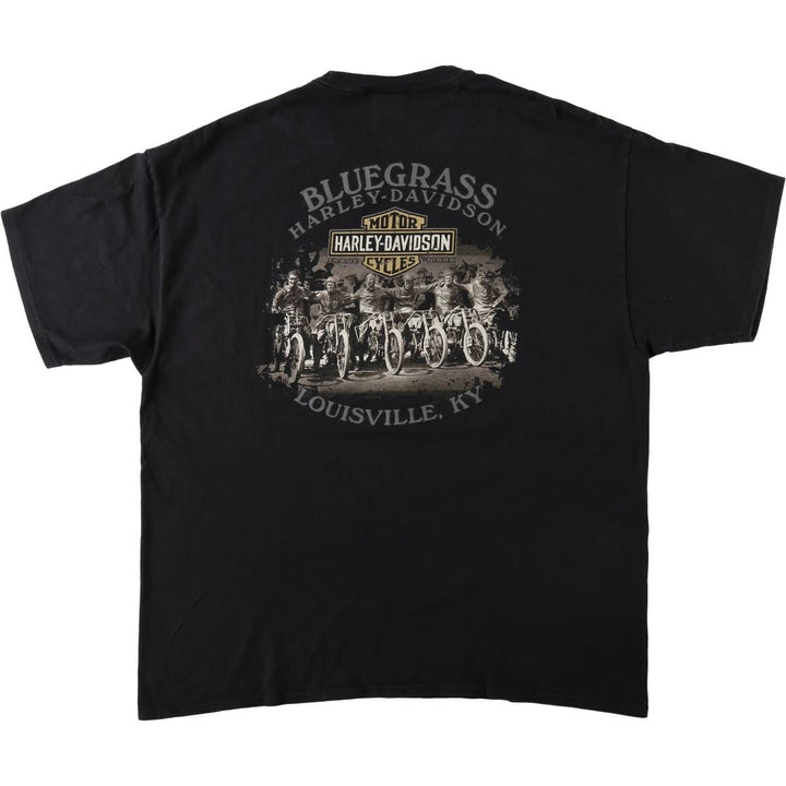 Harley-Davidson Motorcycle Bike T-shirt, Men's XXL cotton black type Vintage Second Hand
