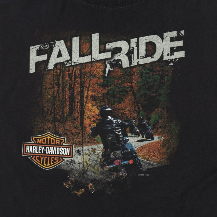 Harley-Davidson Motorcycle Bike T-shirt, Men's XXL cotton black type Vintage Second Hand