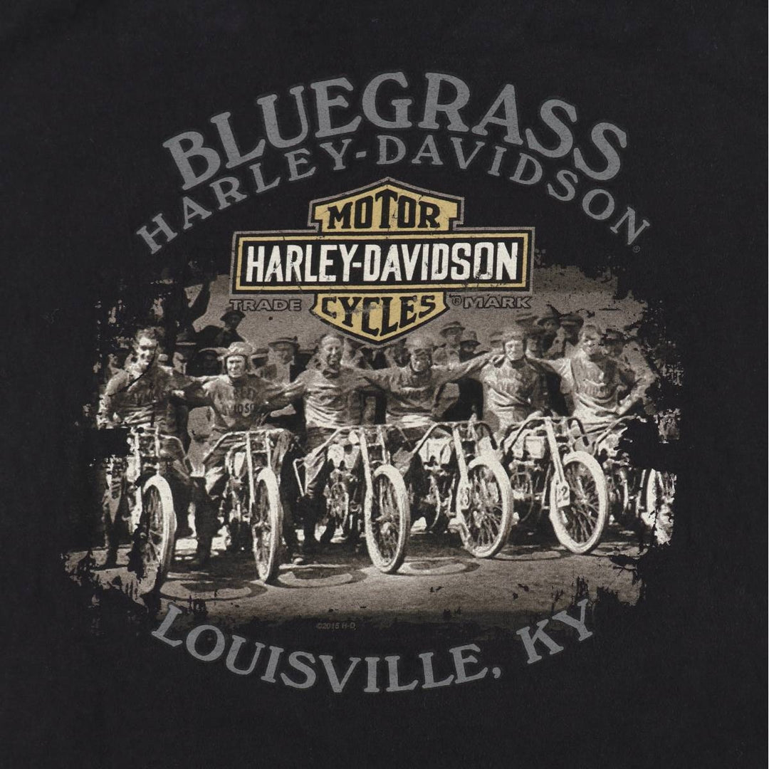 Harley-Davidson Motorcycle Bike T-shirt, Men's XXL cotton black type Vintage Second Hand