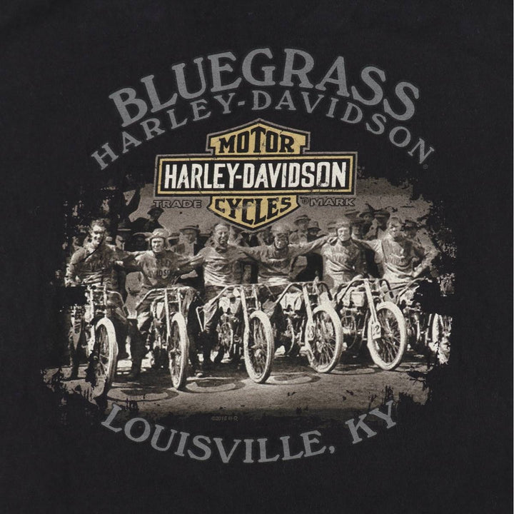 Harley-Davidson Motorcycle Bike T-shirt, Men's XXL cotton black type Vintage Second Hand