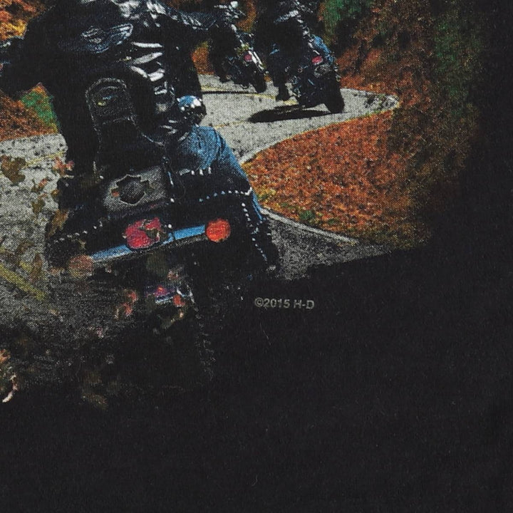 Harley-Davidson Motorcycle Bike T-shirt, Men's XXL cotton black type Vintage Second Hand