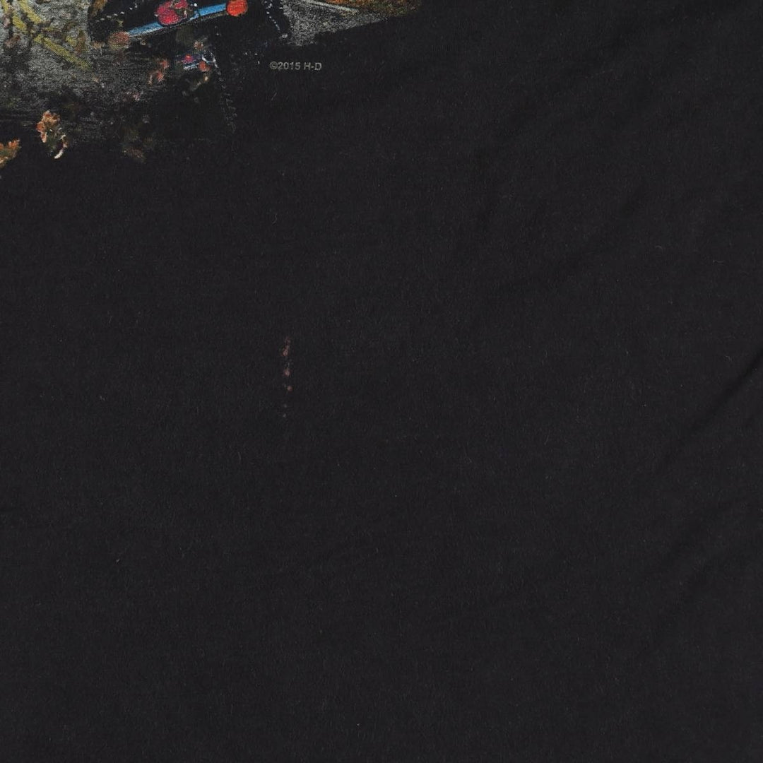 Harley-Davidson Motorcycle Bike T-shirt, Men's XXL cotton black type Vintage Second Hand