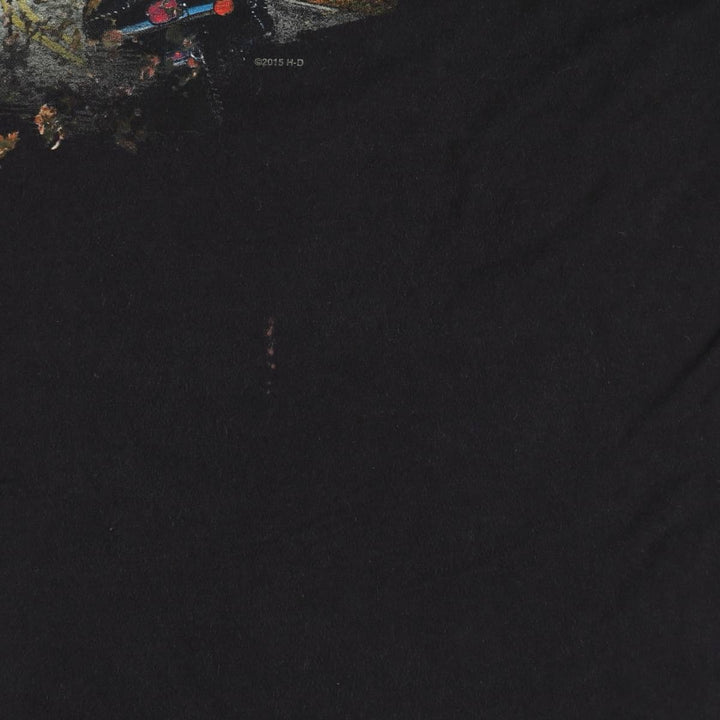 Harley-Davidson Motorcycle Bike T-shirt, Men's XXL cotton black type Vintage Second Hand