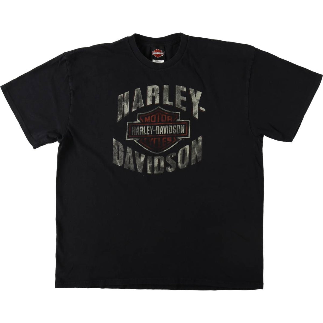 Harley-Davidson Motorcycle Bike T-shirt, Men's XL size cotton black type Vintage Second Hand