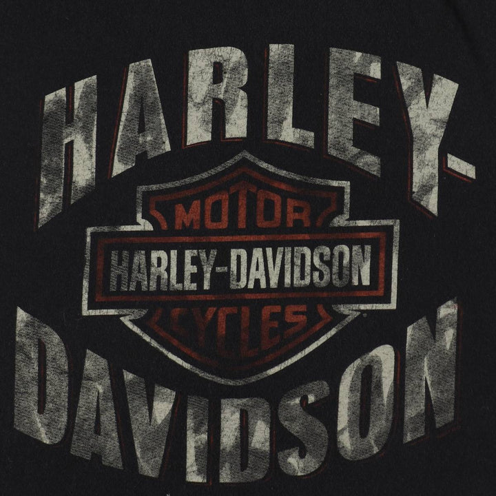 Harley-Davidson Motorcycle Bike T-shirt, Men's XL size cotton black type Vintage Second Hand