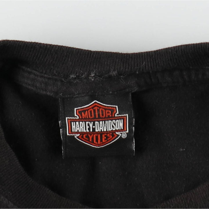 Harley-Davidson Skull Wing Motorcycle Bike T-Shirt, Men's Size S (approx.) cotton black type Vintage Second Hand