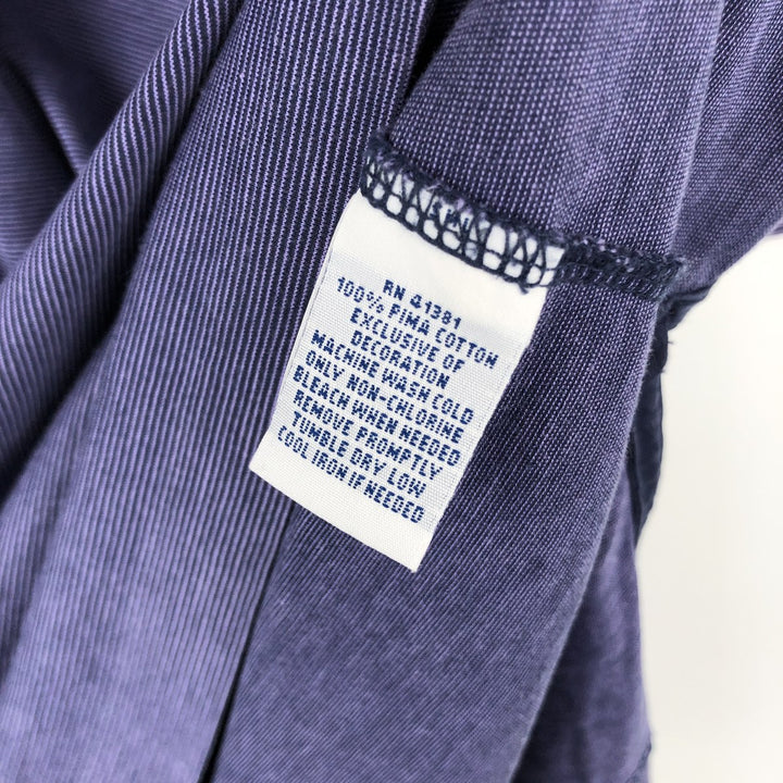 Ralph Lauren POLO GOLF Short Sleeve Striped Polo Shirt Men's XL Pima Cotton navy blue type Vintage Second Hand