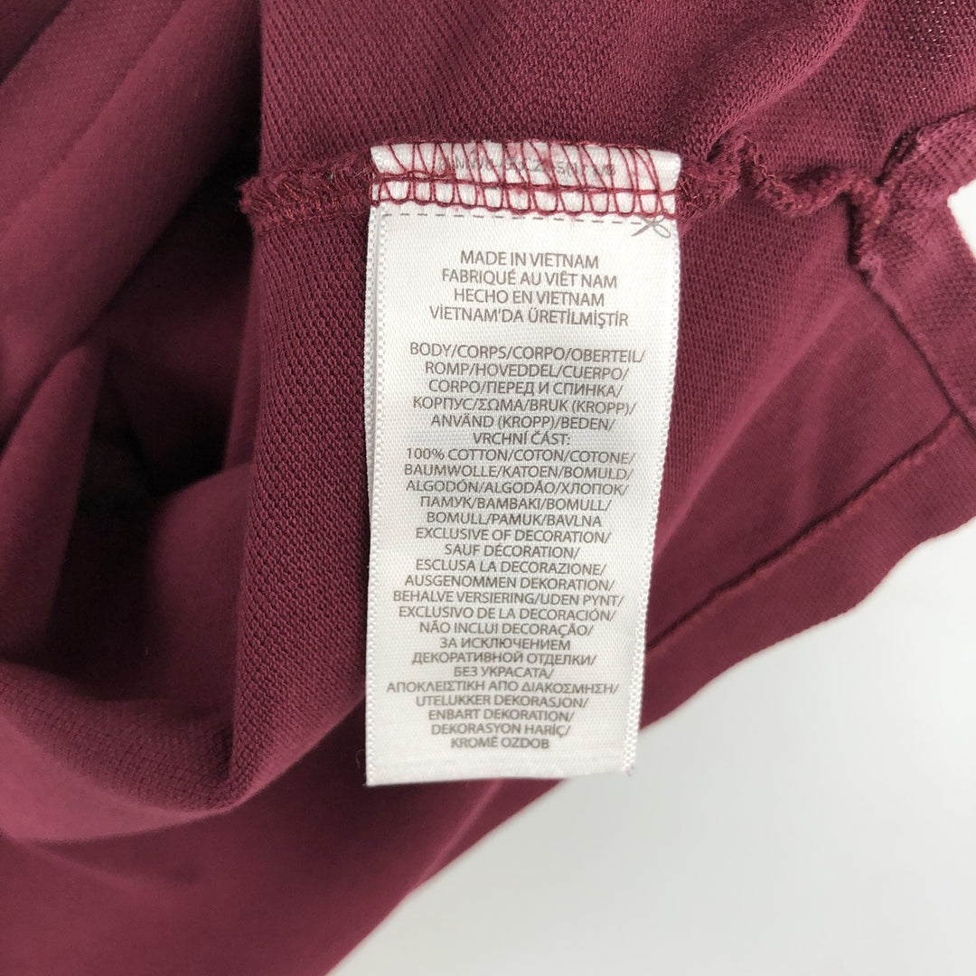 Ralph Lauren POLO RALPH LAUREN CUSTOM SLIM FIT short sleeve polo shirt men's XL equivalent cotton red type reddish brown Vintage Second Hand