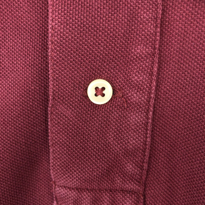 Ralph Lauren POLO RALPH LAUREN CUSTOM SLIM FIT short sleeve polo shirt men's XL equivalent cotton red type reddish brown Vintage Second Hand