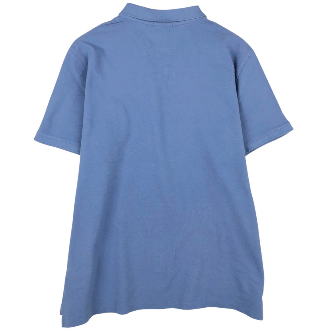 Ralph Lauren POLO RALPH LAUREN CUSTOM SLIM FIT short-sleeved polo shirt, men's size XXL cotton Blue type light blue Vintage Second Hand