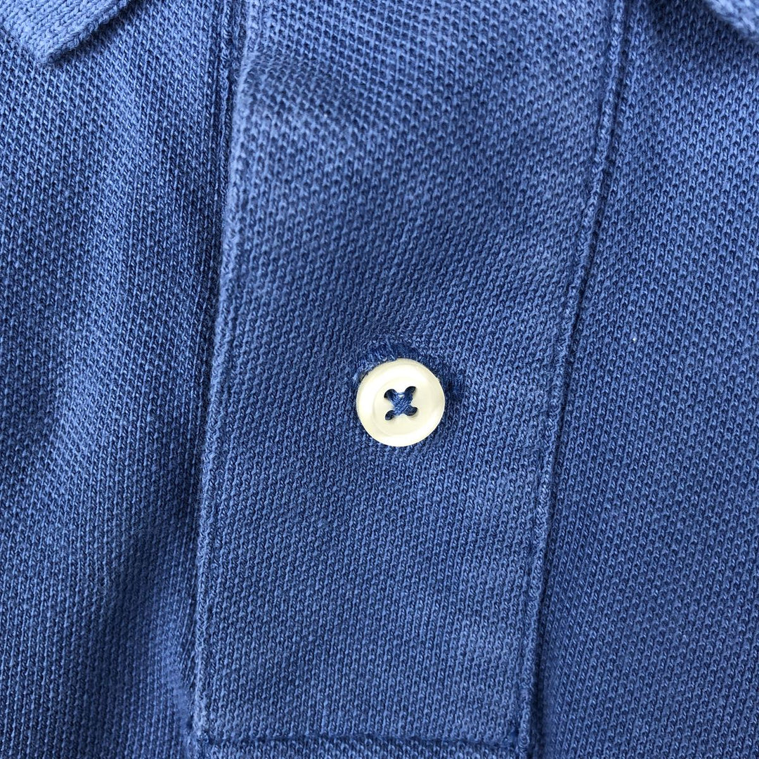 Ralph Lauren POLO RALPH LAUREN CUSTOM SLIM FIT short-sleeved polo shirt, men's size XXL cotton Blue type light blue Vintage Second Hand