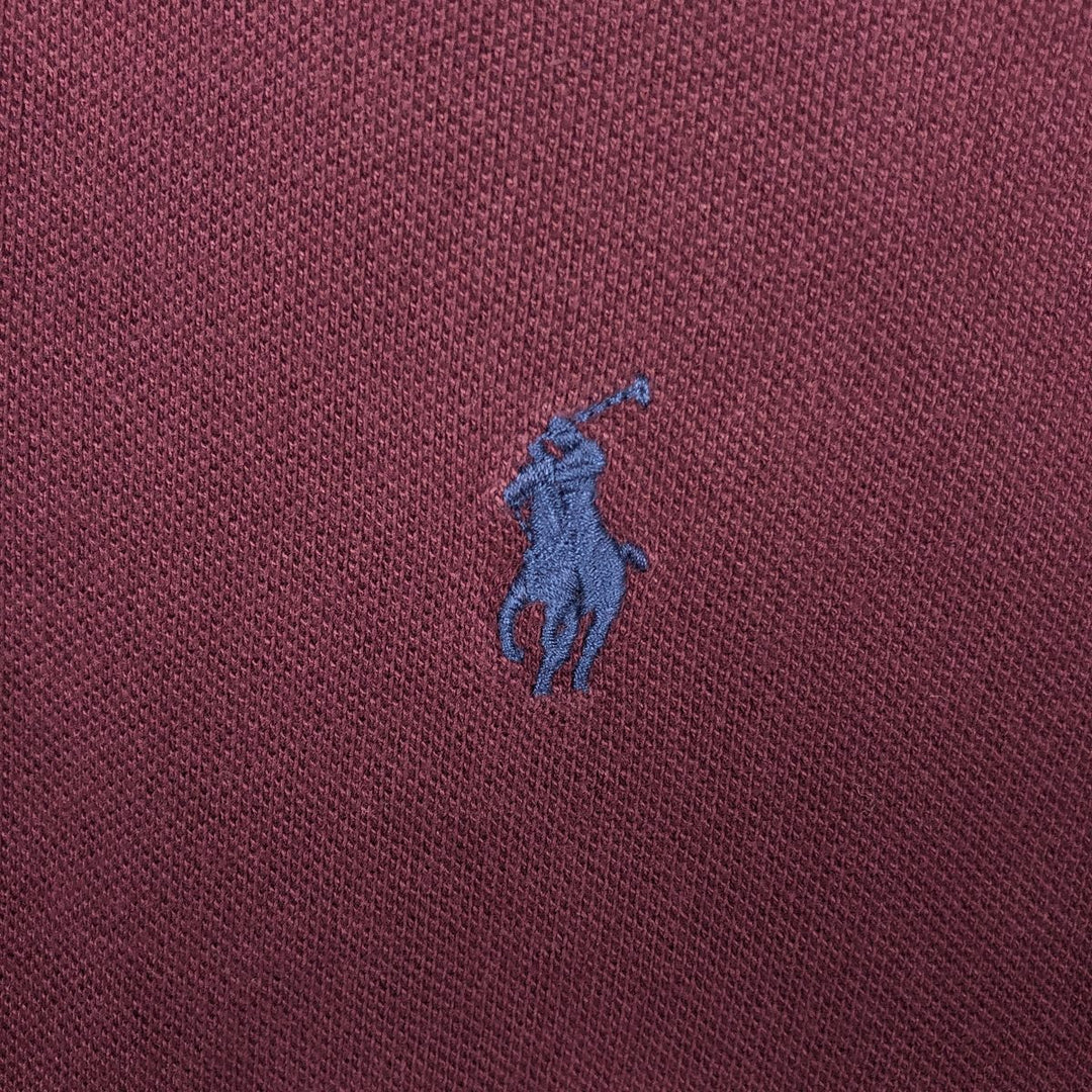 Ralph Lauren POLO RALPH LAUREN CLASSIC FIT short sleeve polo shirt men's XL equivalent cotton red type reddish brown Vintage Second Hand
