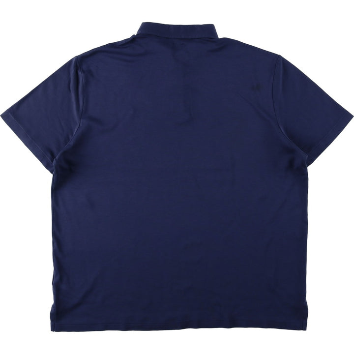 Ralph Lauren POLO RALPH LAUREN CLASSIC FIT short sleeve polo shirt men's XL equivalent cotton navy blue type Vintage Second Hand