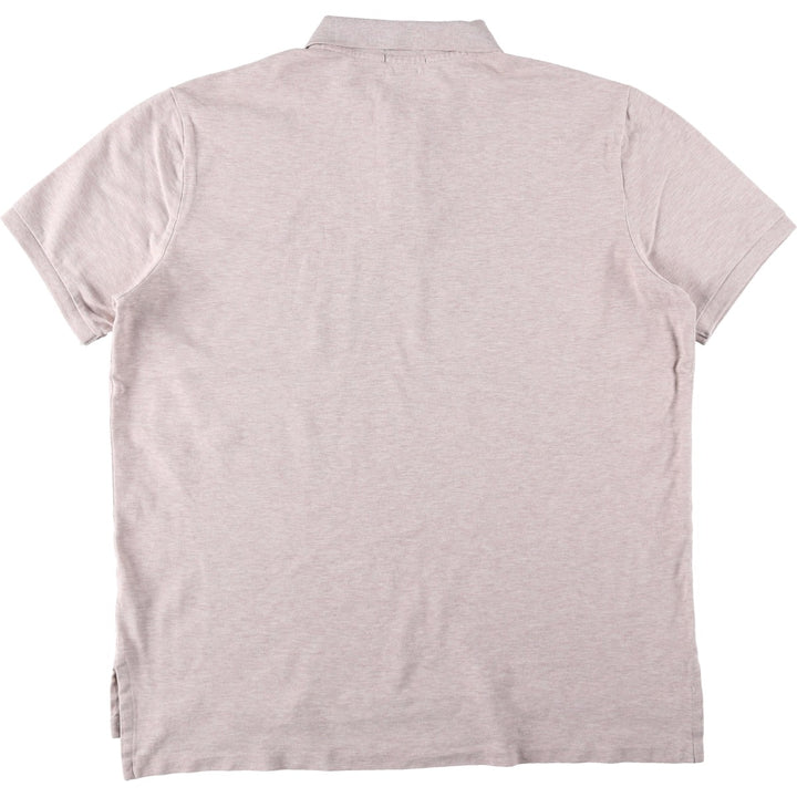 Ralph Lauren POLO RALPH LAUREN STRETCH MESH Short-Sleeve Polo Shirt, Men's Size XL (approx.) cotton Beige type Vintage Second Hand