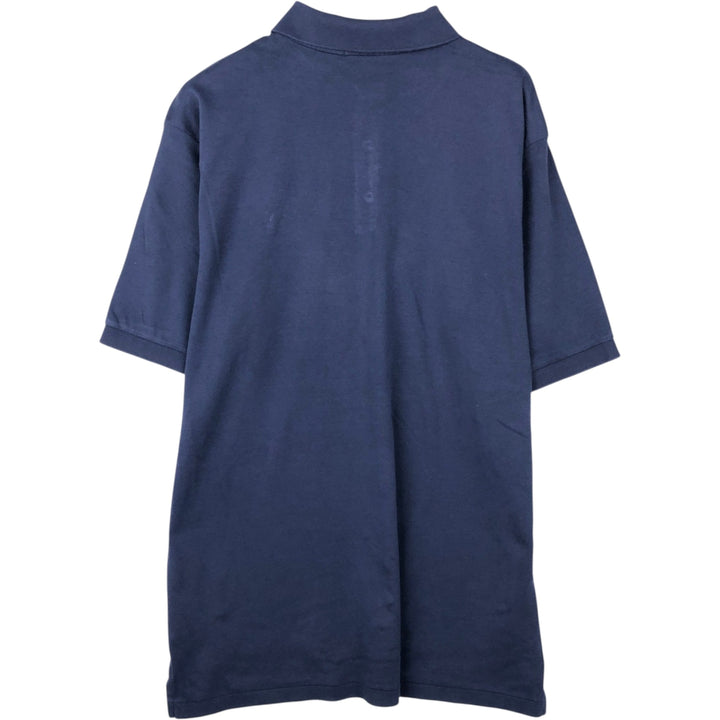 Ralph Lauren POLO RALPH LAUREN short sleeve polo shirt men's size L cotton navy blue type Vintage Second Hand