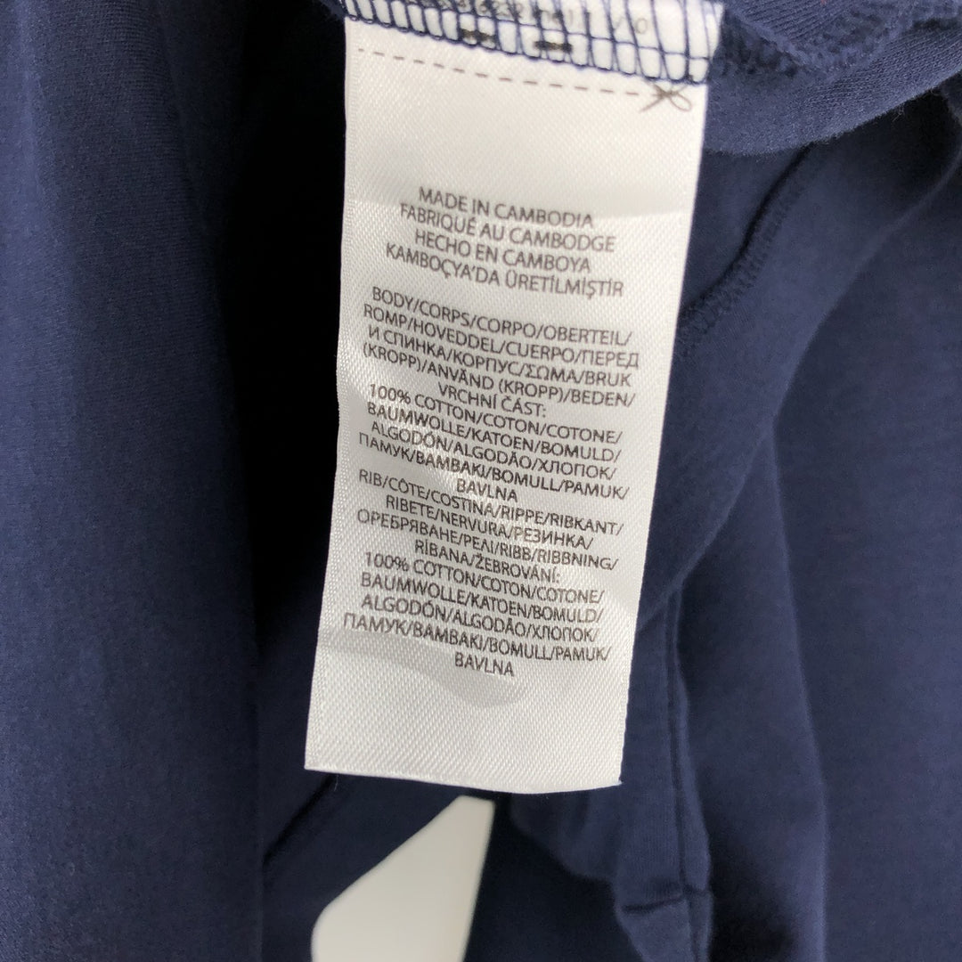 Ralph Lauren POLO RALPH LAUREN short sleeve polo shirt men's size L cotton navy blue type Vintage Second Hand