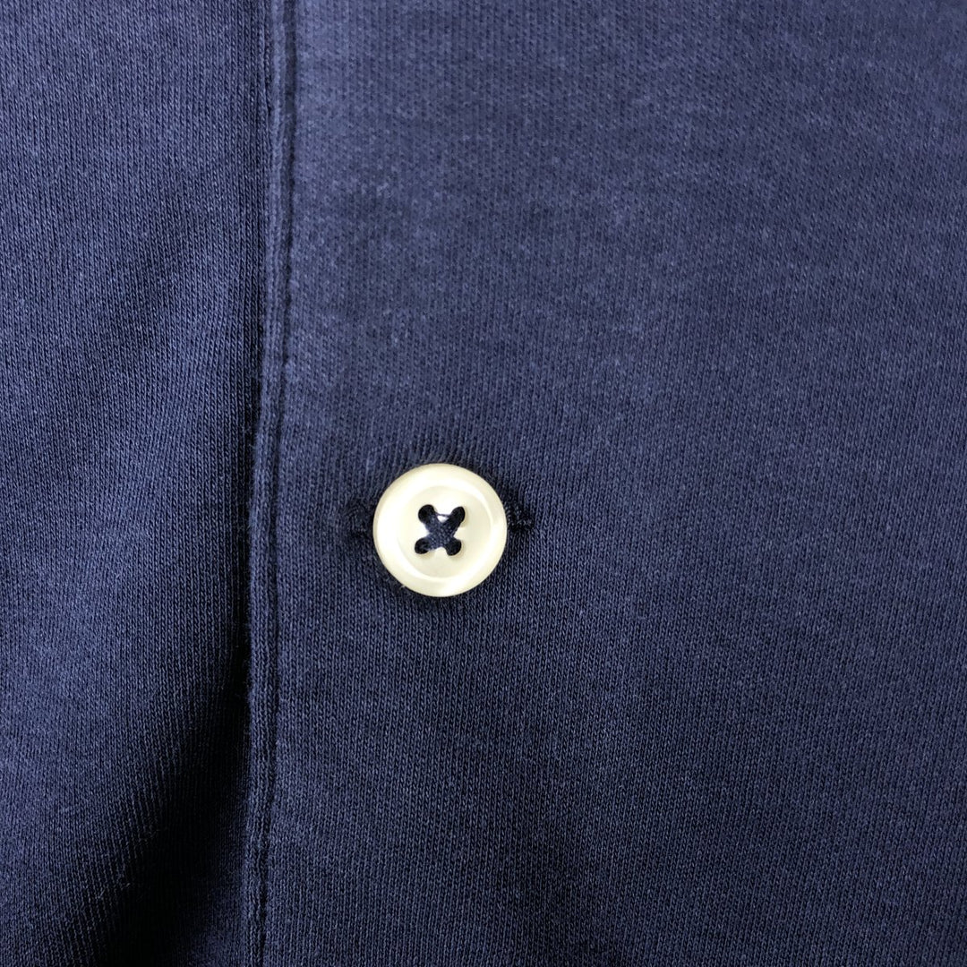Ralph Lauren POLO RALPH LAUREN short sleeve polo shirt men's size L cotton navy blue type Vintage Second Hand