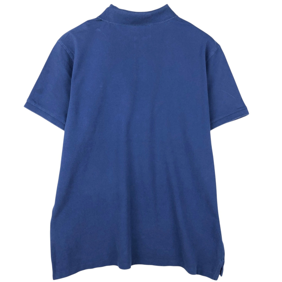 Ralph Lauren POLO RALPH LAUREN CUSTOM SLIM FIT short-sleeved polo shirt, men's size XXL cotton blue type Vintage Second Hand