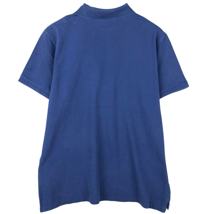 Ralph Lauren POLO RALPH LAUREN CUSTOM SLIM FIT short-sleeved polo shirt, men's size XXL cotton blue type Vintage Second Hand