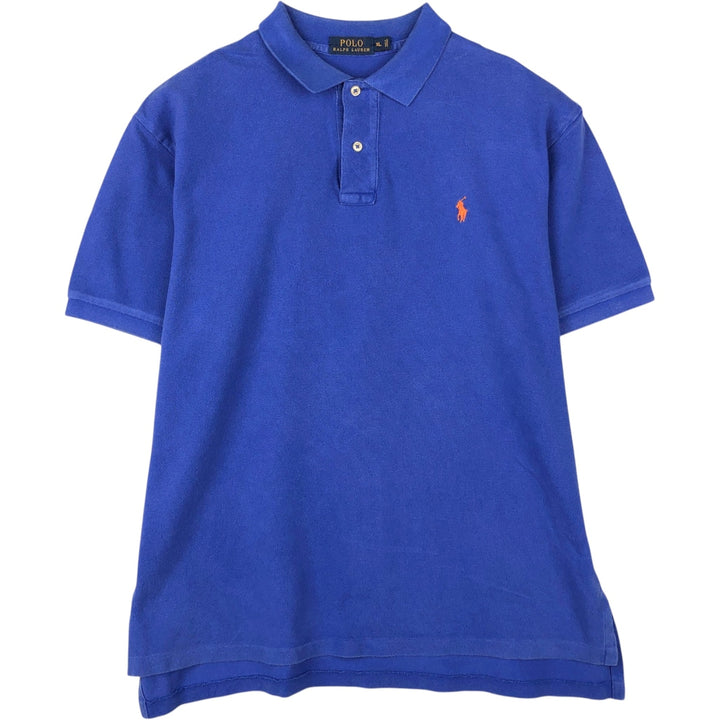 Ralph Lauren POLO RALPH LAUREN short sleeve polo shirt men's XL equivalent cotton blue type Vintage Second Hand