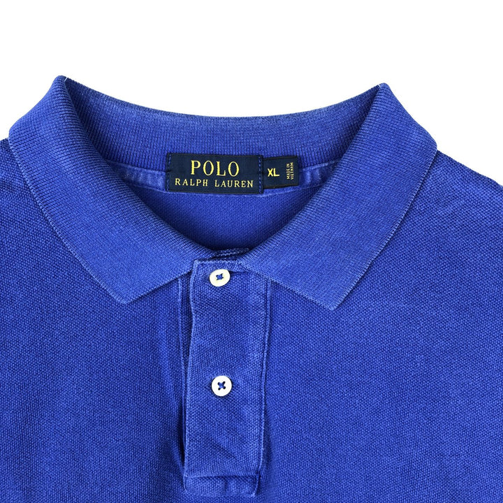Ralph Lauren POLO RALPH LAUREN short sleeve polo shirt men's XL equivalent cotton blue type Vintage Second Hand