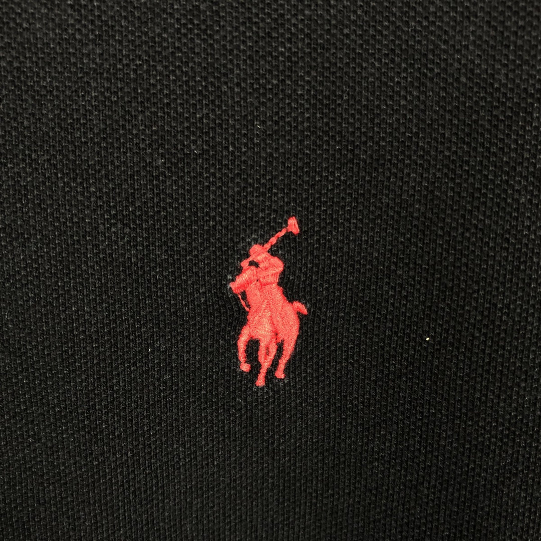 Ralph Lauren POLO RALPH LAUREN CLASSIC FIT short sleeve polo shirt men's XL equivalent cotton black type Vintage Second Hand