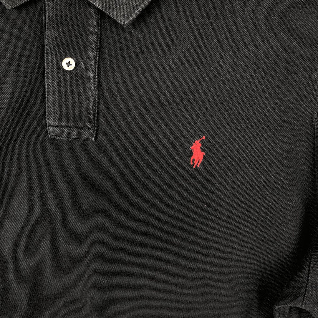 Ralph Lauren POLO RALPH LAUREN CLASSIC FIT short sleeve polo shirt men's XL equivalent cotton black type Vintage Second Hand