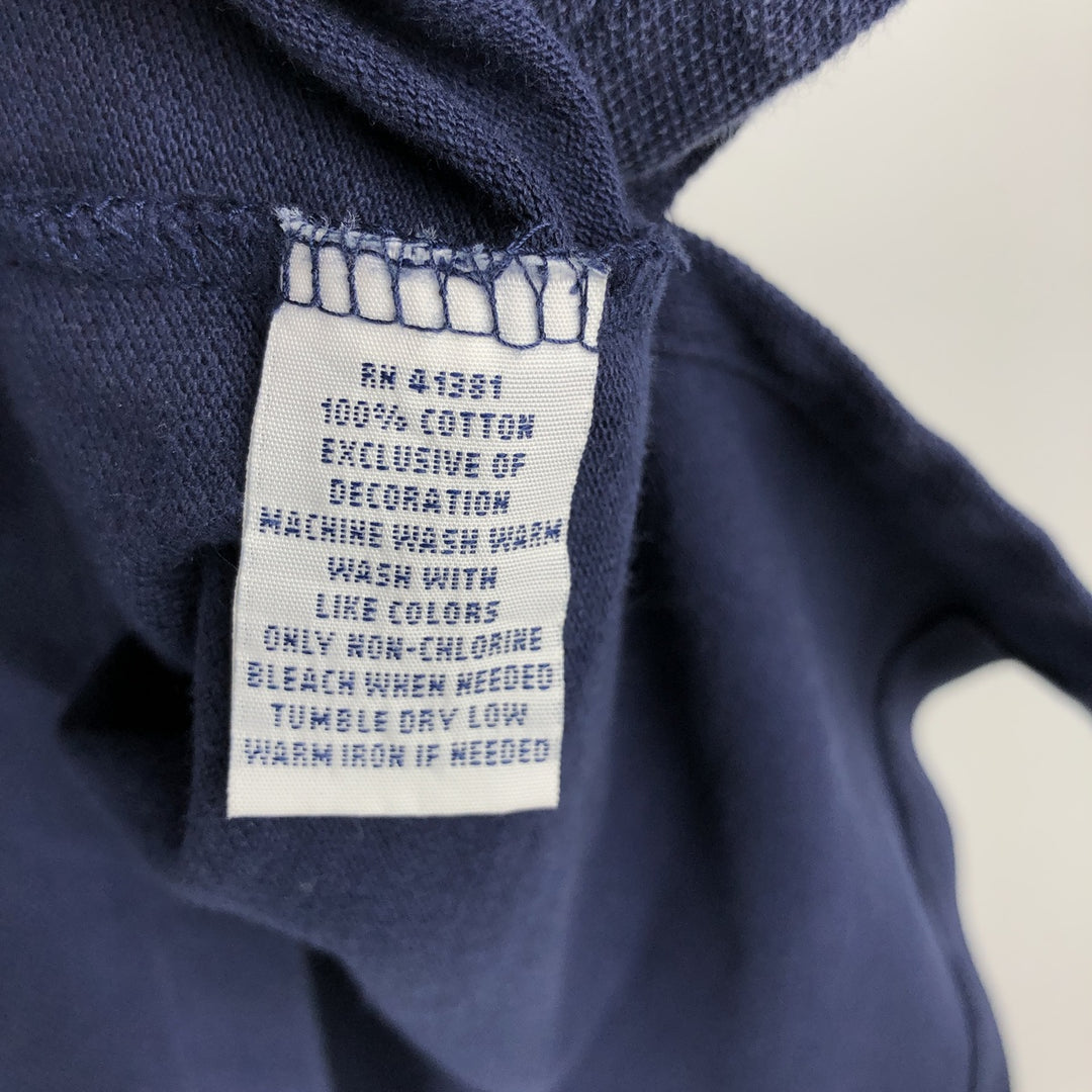 Ralph Lauren POLO RALPH LAUREN short sleeve polo shirt men's size L cotton navy blue type Vintage Second Hand