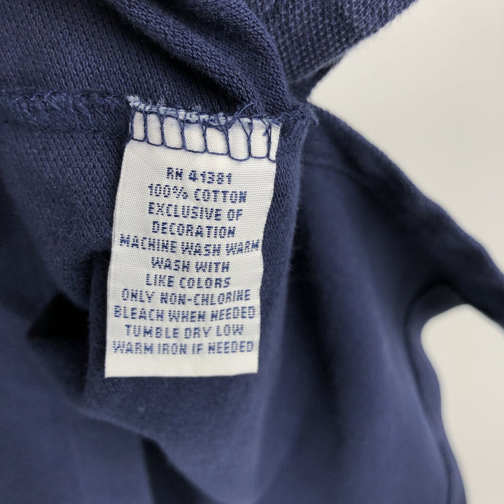 Ralph Lauren POLO RALPH LAUREN short sleeve polo shirt men's size L cotton navy blue type Vintage Second Hand