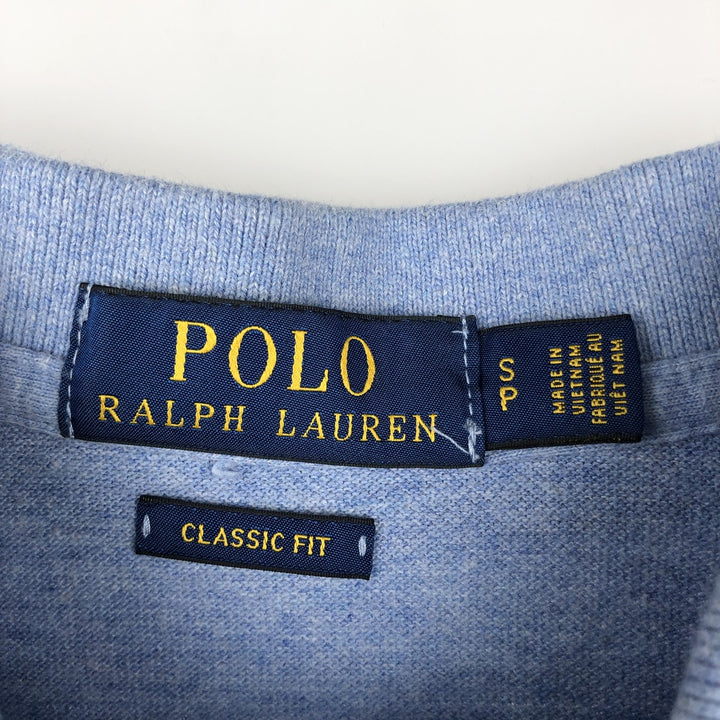 Ralph Lauren POLO RALPH LAUREN CLASSIC FIT short sleeve polo shirt men's size S cotton Blue type light blue Vintage Second Hand