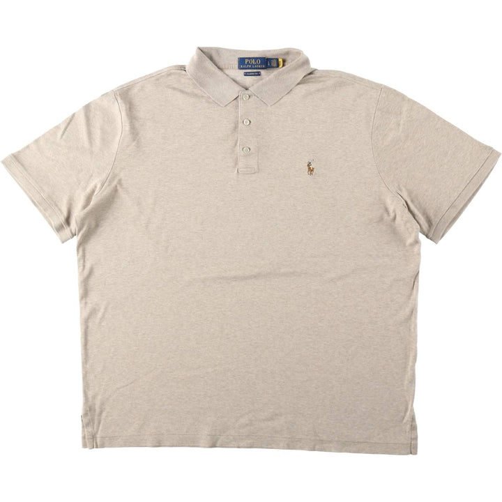 Ralph Lauren POLO RALPH LAUREN CLASSIC FIT Short-Sleeve Polo Shirt, Men's Size L (approx.) unclear Beige type Vintage Second Hand