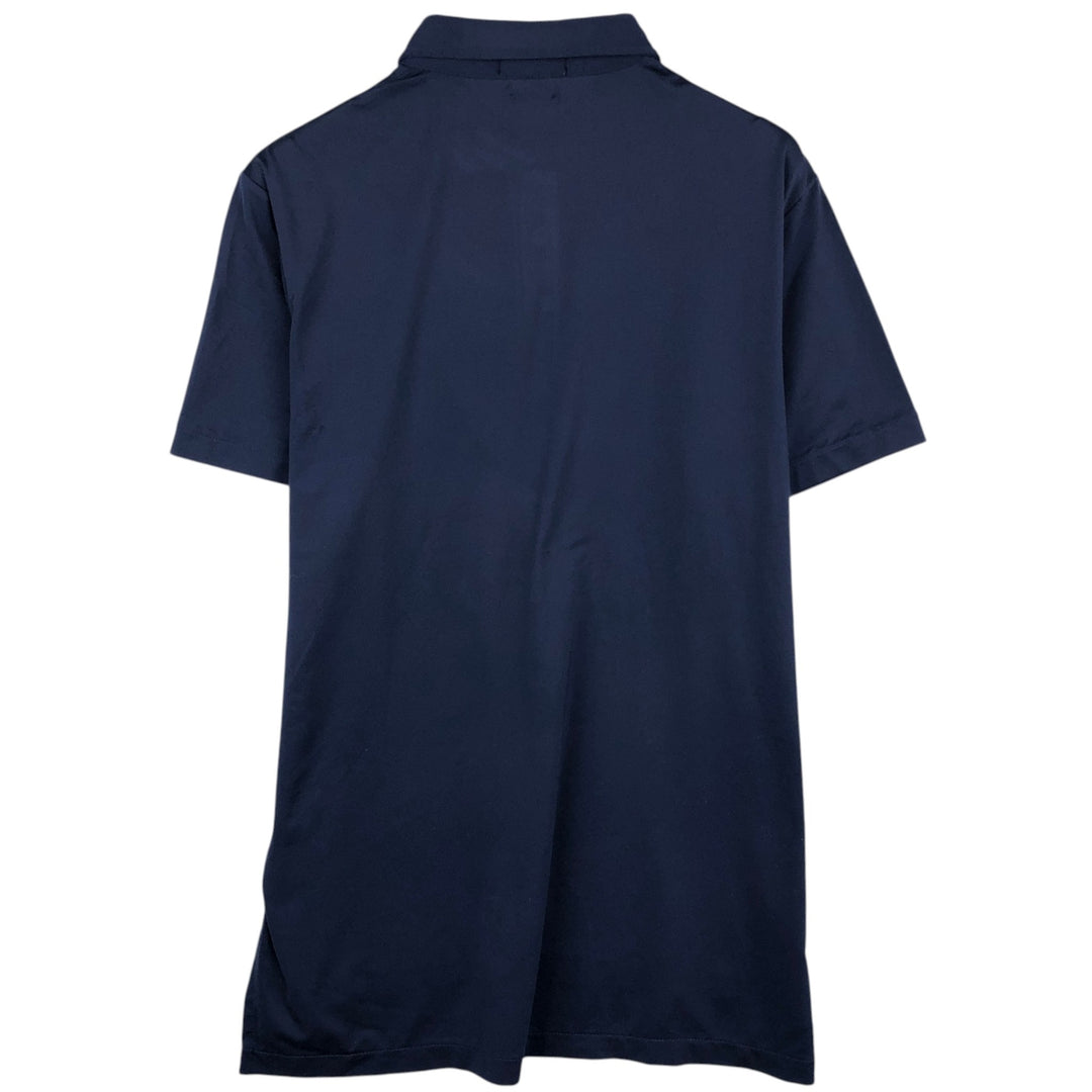 Ralph Lauren POLO RALPH LAUREN PERFORMANCE Short-Sleeve Polo Shirt, Men's Size M (approx.) cotton navy blue type Vintage Second Hand