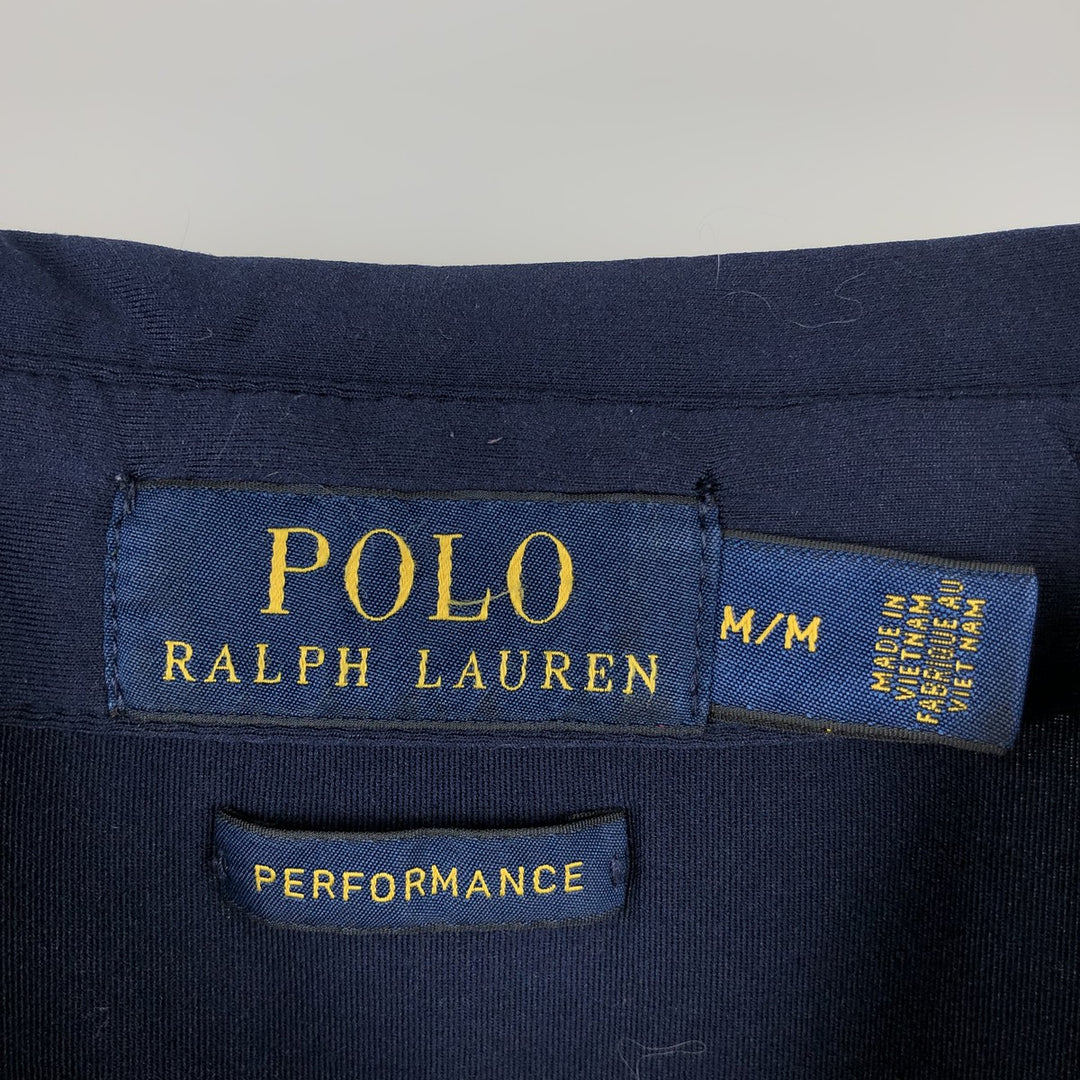 Ralph Lauren POLO RALPH LAUREN PERFORMANCE Short-Sleeve Polo Shirt, Men's Size M (approx.) cotton navy blue type Vintage Second Hand