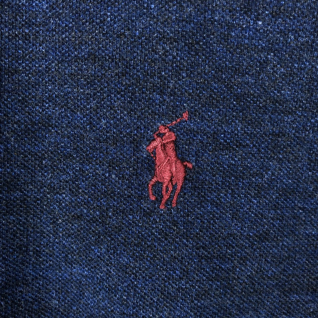 Ralph Lauren POLO RALPH LAUREN CLASSIC FIT short sleeve polo shirt men's XL equivalent cotton navy blue type Vintage Second Hand