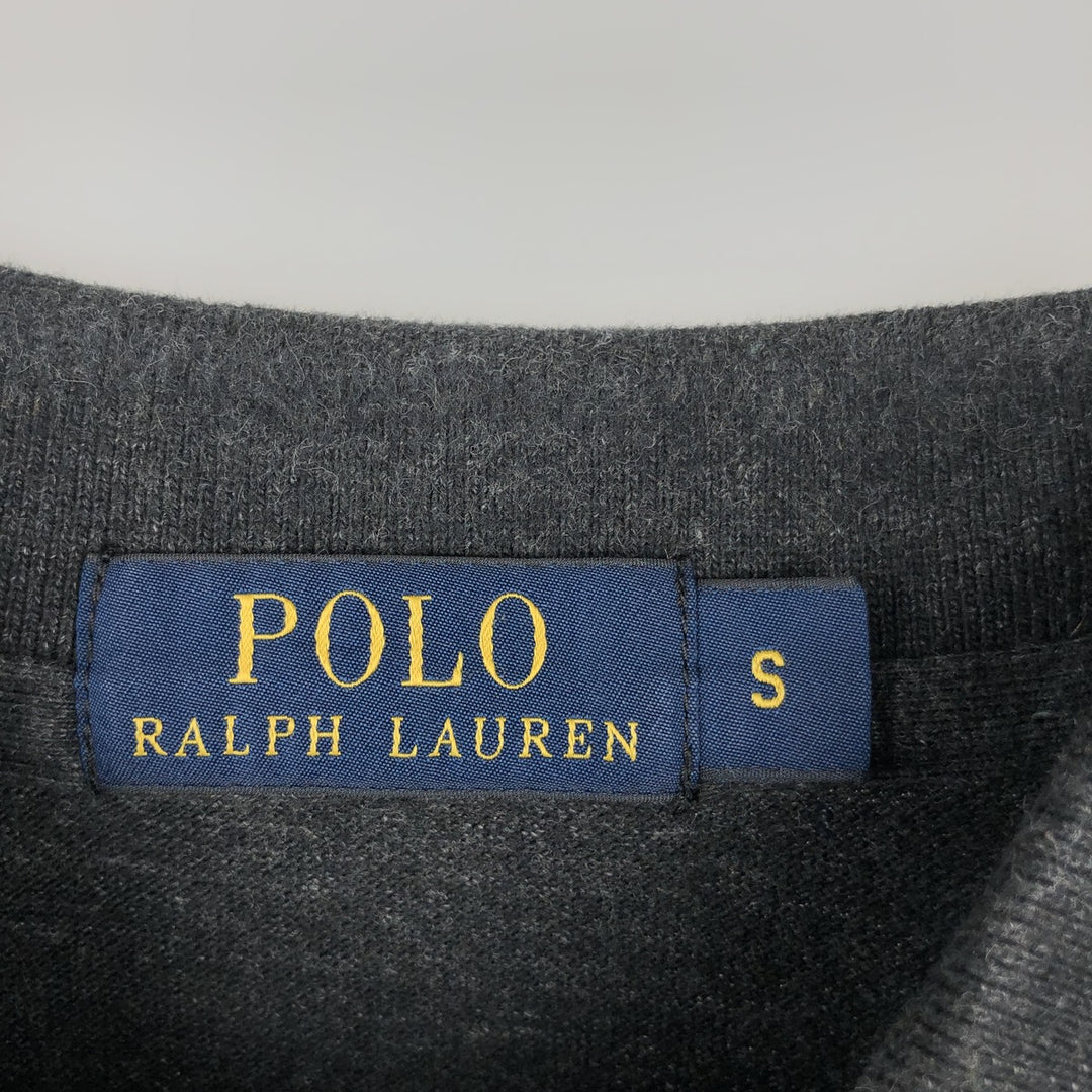 Ralph Lauren POLO RALPH LAUREN short-sleeved polo shirt, men's size S cotton black type Vintage Second Hand