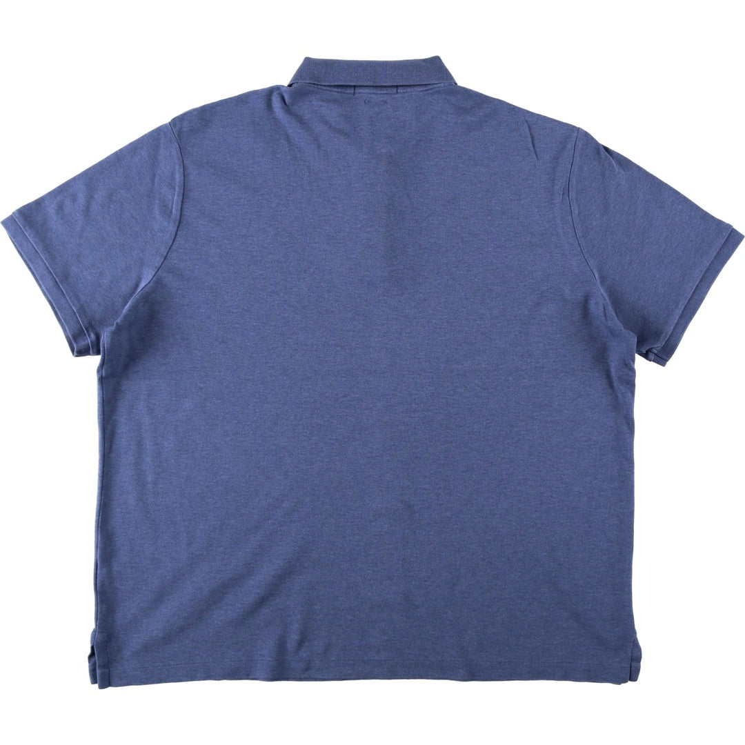 Ralph Lauren POLO RALPH LAUREN CLASSIC FIT short sleeve polo shirt men's XL equivalent cotton blue type Vintage Second Hand