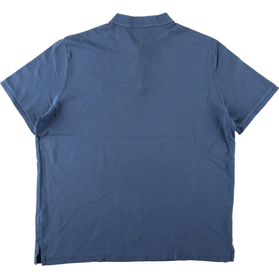Ralph Lauren POLO RALPH LAUREN CLASSIC FIT short sleeve polo shirt men's XL equivalent cotton blue type Vintage Second Hand