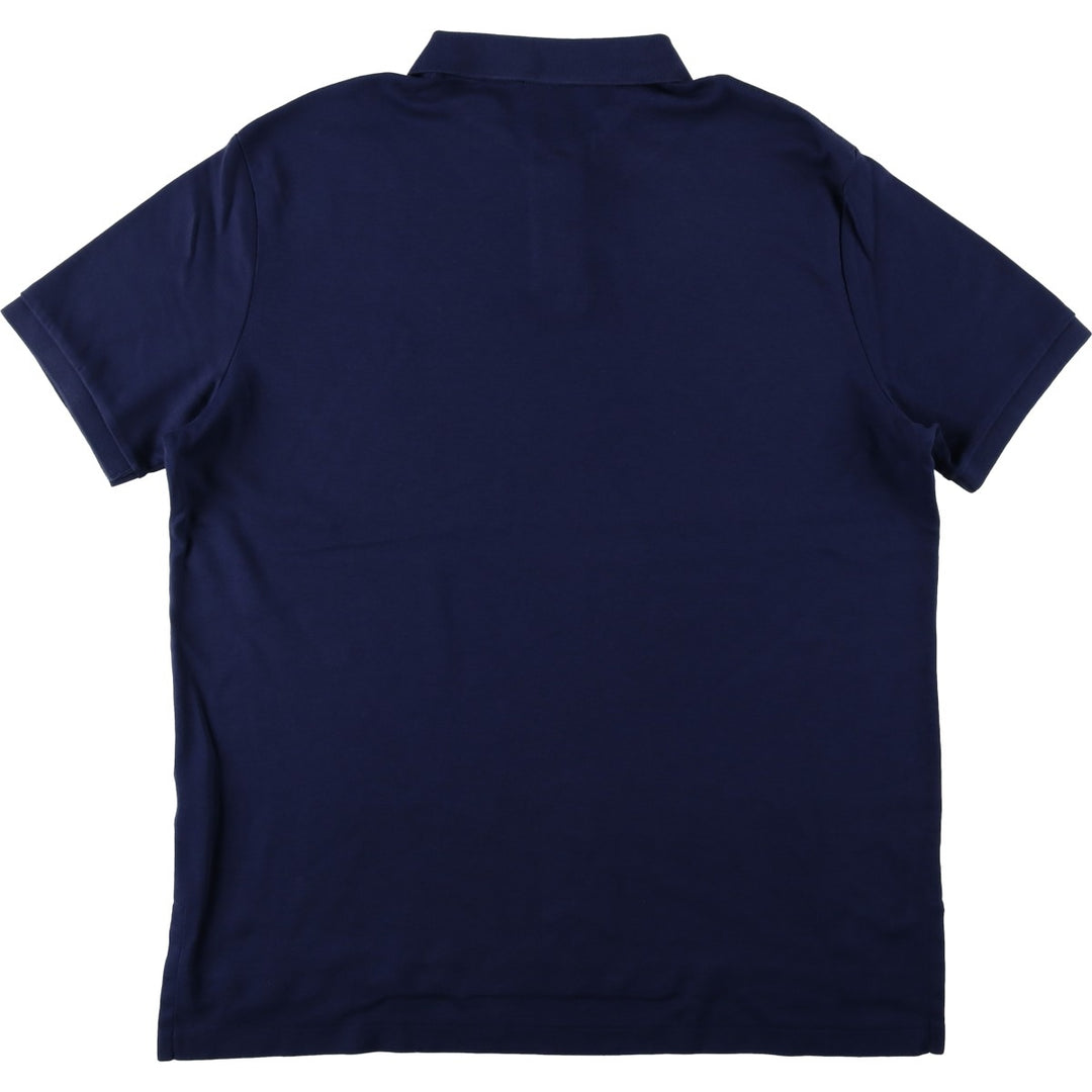 Ralph Lauren POLO RALPH LAUREN short sleeve polo shirt men's XL equivalent cotton navy blue type Vintage Second Hand