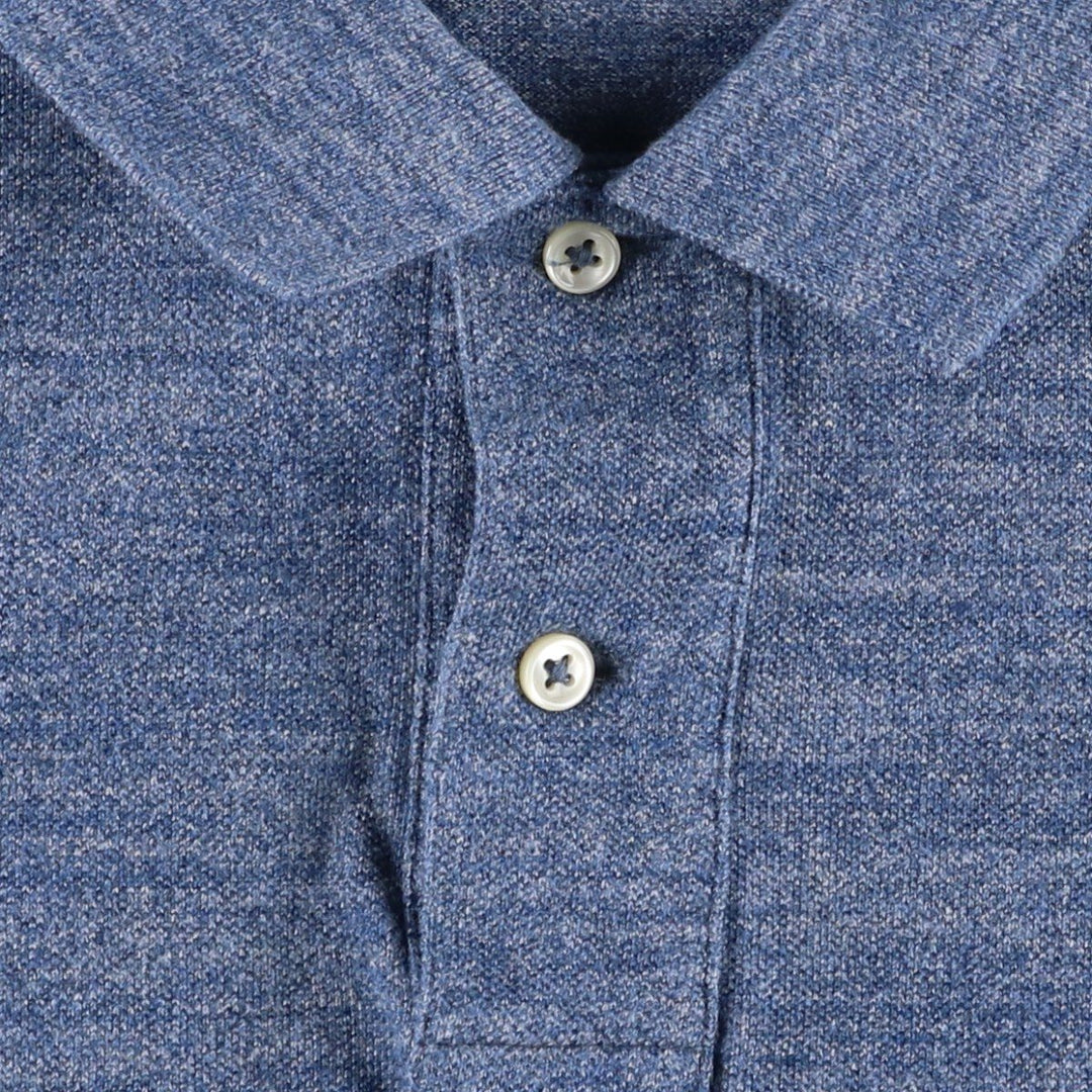 Ralph Lauren POLO RALPH LAUREN CLASSIC FIT short sleeve polo shirt, men's size M cotton Blue type light blue Vintage Second Hand